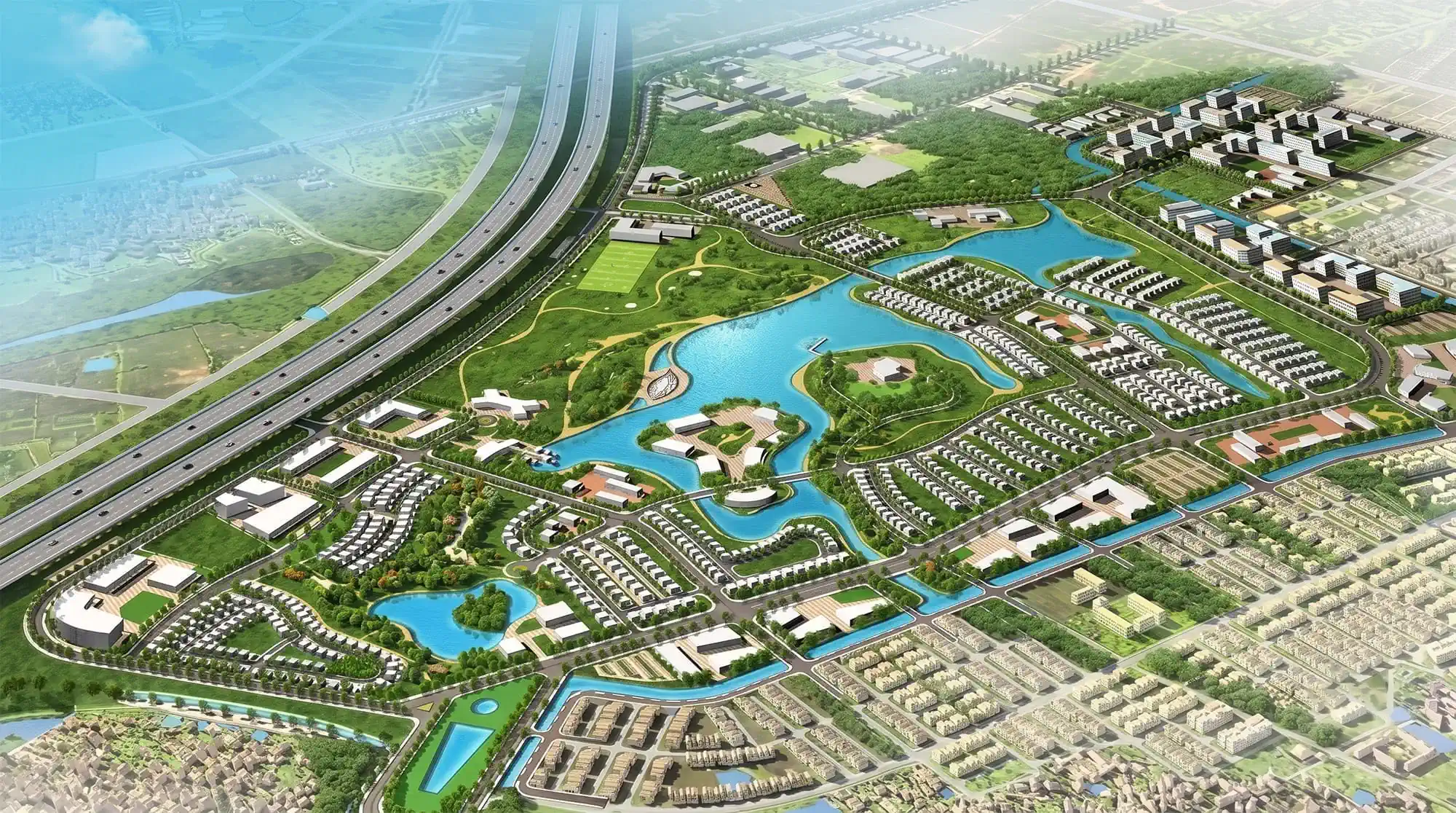 Phối cảnh khu đô thị sinh thái East Lake City